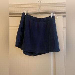 Navy Knit Skort